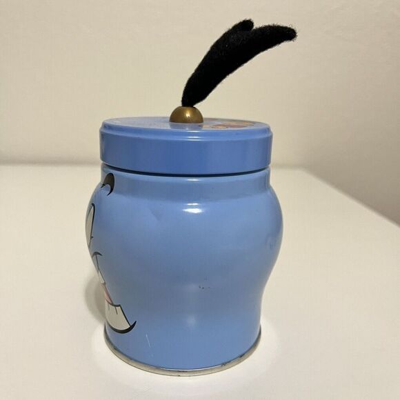 Tokyo Disneysea TDS Aladdin Genie Candies Tin Jar Blue EMPTY - Picture 3 of 10